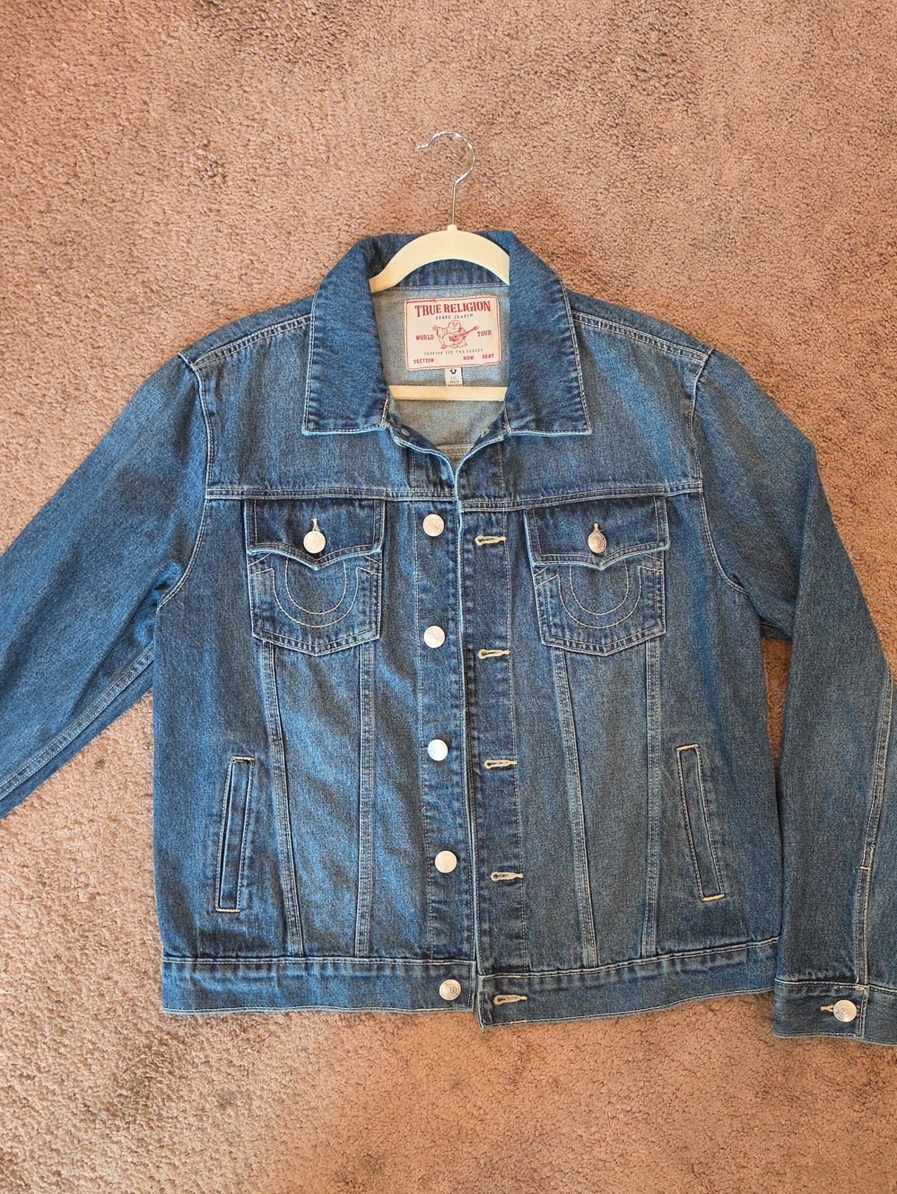 True Religion Men’s Medium Blue Denim Jacket